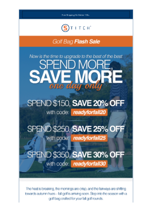 Stitch Golf - Golf Bag FLASH SALE