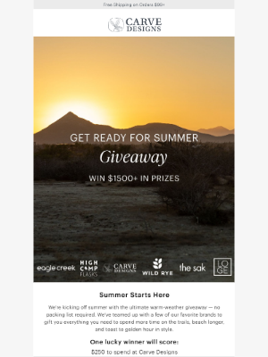 Carve Designs - The Ultimate Warm-Weather Giveaway 🌴