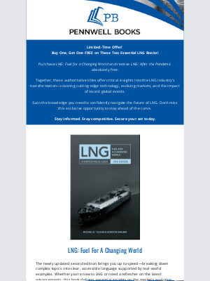 PENNWELL BOOKS - Double Your LNG Insights: Buy 1, Get 1 Free!