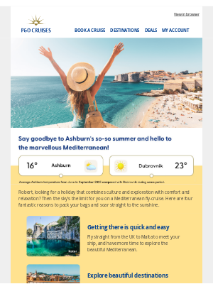 Have you tried this... A Mediterranean fly-cruise holiday?