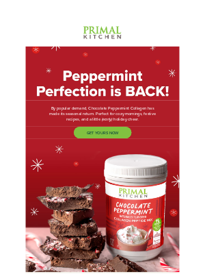 Primal Kitchen - Peppermint Collagen is BACK ‼️