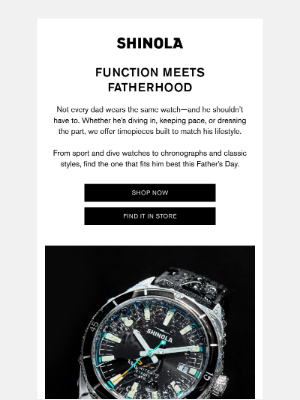 Shinola - Watches for Every Kind of Dad