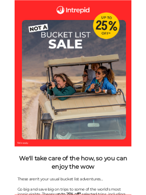 Intrepid Travel (India) - Daniel, get up to 25% off* selected trips