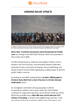 Direct Relief - Direct Relief ➝ Ukraine, Bangladesh, US-Mexico Border