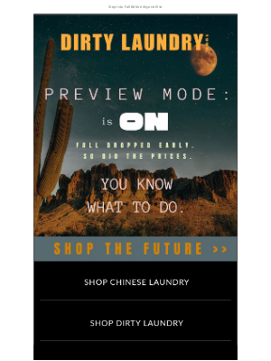 Chinese Laundry - Ahead of the Game: Save on Fall’s First Look 🍂