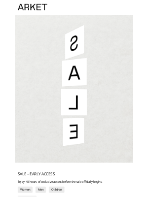 SALE – Exclusive pre-access