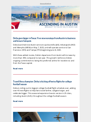 Delta Air Lines - Delta goes bigger in Texas