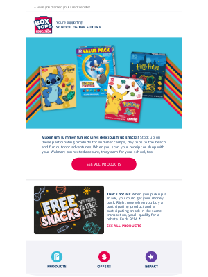Box Tops for Education - The best treats for summer camp ⛺️