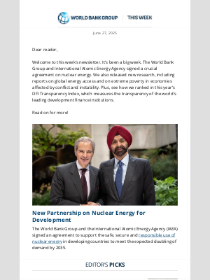 World Bank - Partnering to advance nuclear energy for development