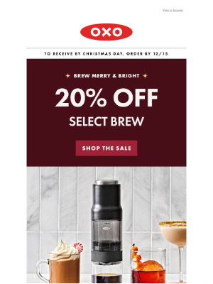 OXO - Last chance 20% off Brew favorites