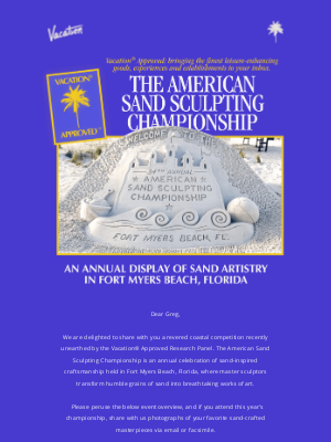 Andie - Vacation® Approved: Sand Sculpting Championship 🏆