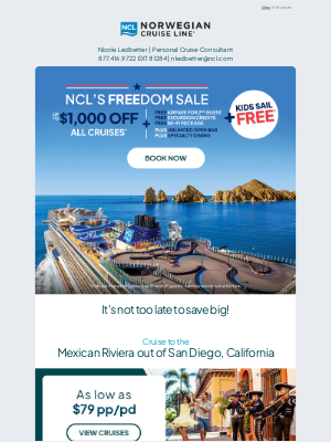 Norwegian Cruise Line - 🏖️☀️ Escape to the Mexican Riviera at can't-miss prices