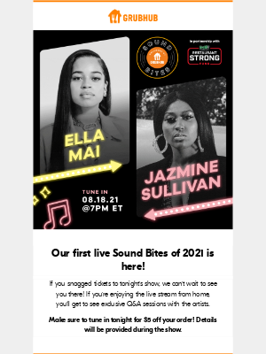 Allmenus - See Ella Mai and Jazmine Sullivan tonight!