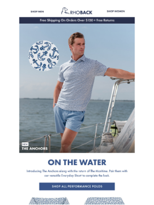 RHOBACK - New: The Anchors Polo