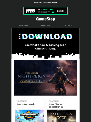 GameStop - Ready to play the new ⚔️ Elden Ring, 😈 DOOM, & 🔮 Clair Obscur?