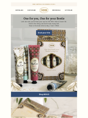 Sabon NYC - BOGO Alert ⚡These Kits are going fast!