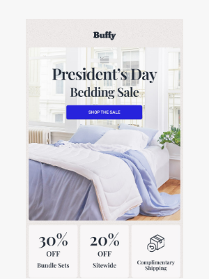 Buffy - 🇺🇸 President's Day Bedding Sale