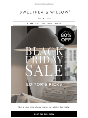 Sweetpea & Willow - Our Editor's Top Picks This Black Friday