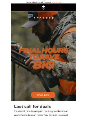 goHUNT - Last Chance: Save During The GOHUNT Labor Day Sale