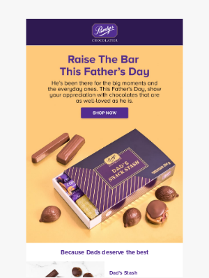 Purdys Chocolatier - Chocolates as awesome as Dad