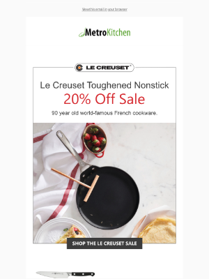 MetroKitchen - Le Creuset Event Ends Tomorrow + Free Shipping!