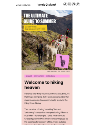 Lonely Planet - The trails we're hitting this summer
