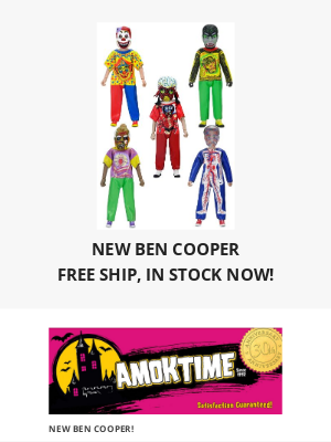 Amok Time Toys - NEW BEN COOPER HALLOWEEN FIGURES w/ FREE SHIP