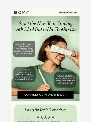 Boka - Fluoride who? Upgrade your toothpaste this new year!