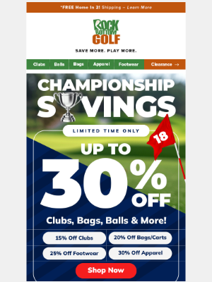 Rock Bottom Golf - Only Hours Left ⌛ 30% Off INSTANT SAVINGS ⚡ Like New Qi10 Hybrids FLASH SALE!