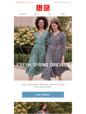 UNIQLO Australia - Fresh New Spring Dresses