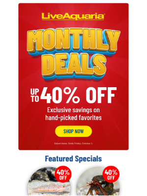 LiveAquaria - 🔥 Hand-Picked Specials – Up to 40% OFF!