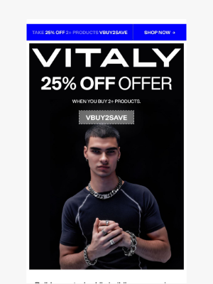 Vitaly - Buy 2+, Save 25% — Flash Sale Starts Now