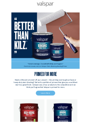 Valspar - Get primed for more with Valspar primers.