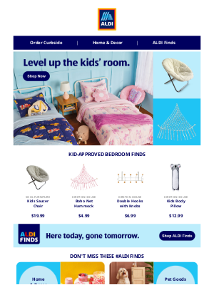 ALDI - Update the kids' bedroom & save