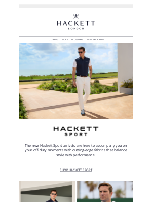 Hackett London - Hackett Sport on the go