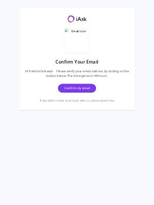 iAsk AI - Confirm Your Email
