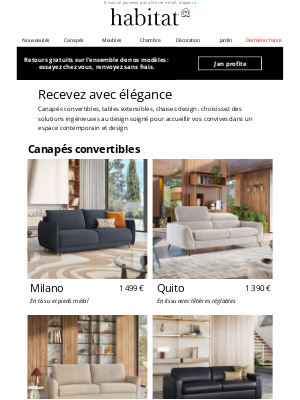 Habitat (France) - L'art de recevoir avec nos créations ingénieuses