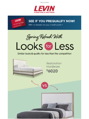 Levin Furniture - Save Over $5221 with Looks for Less! 💸🏷️