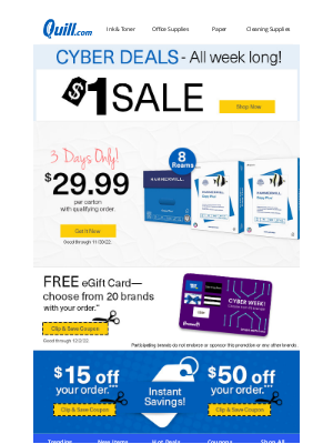 Quill - [Cyber Week Is Happening] $29.99 Paper + Take $50 Off