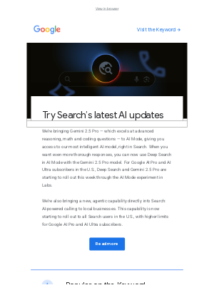 Google - New advanced AI capabilities in Search