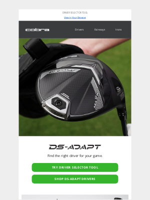 Cobra Golf - Find The Driver To Fit Your Game