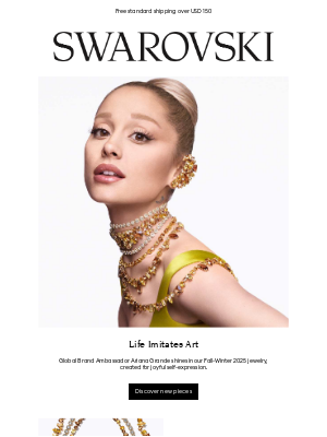 Swarovski - Ariana Grande shines in Swarovski FW25