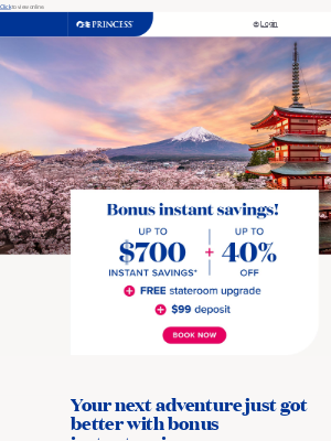 Princess Cruises - Up to $700 off for a limited time!