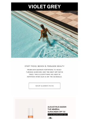 VIOLET GREY - Staff Picks: Beach & Poolside Beauty