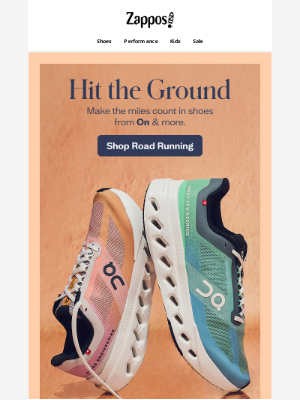 Zappos - Running stars: On & more brands