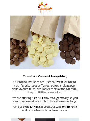 Jacques Torres Chocolate - Chocolate Covered Everything..at 15% OFF! 🍓