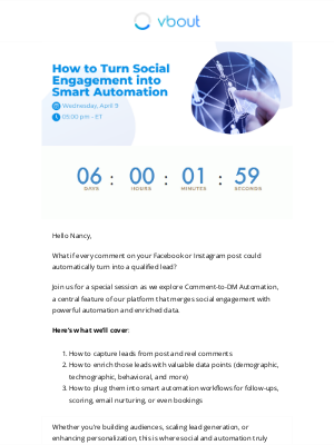 VBOUT - Turn Instagram & Facebook Comments into Automated Leads [Webinar] 🗯️