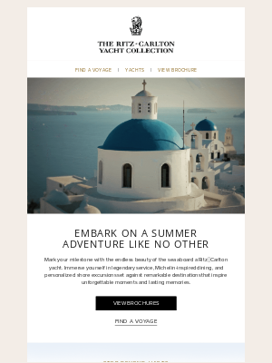 Marriott International - Your Summer Voyage, Distinct in Every Way