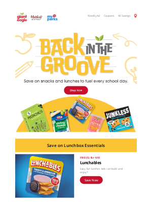 Giant Eagle - Back-to-School Savings, Packed & Ready 📚🍎
