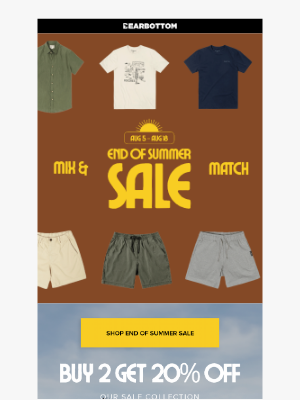 20% OFF Best Sellers